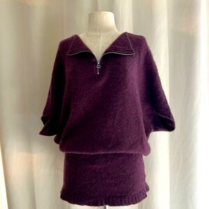EUC Graham & Spencer cashmere dolman sleeve tunic sweater, size Small